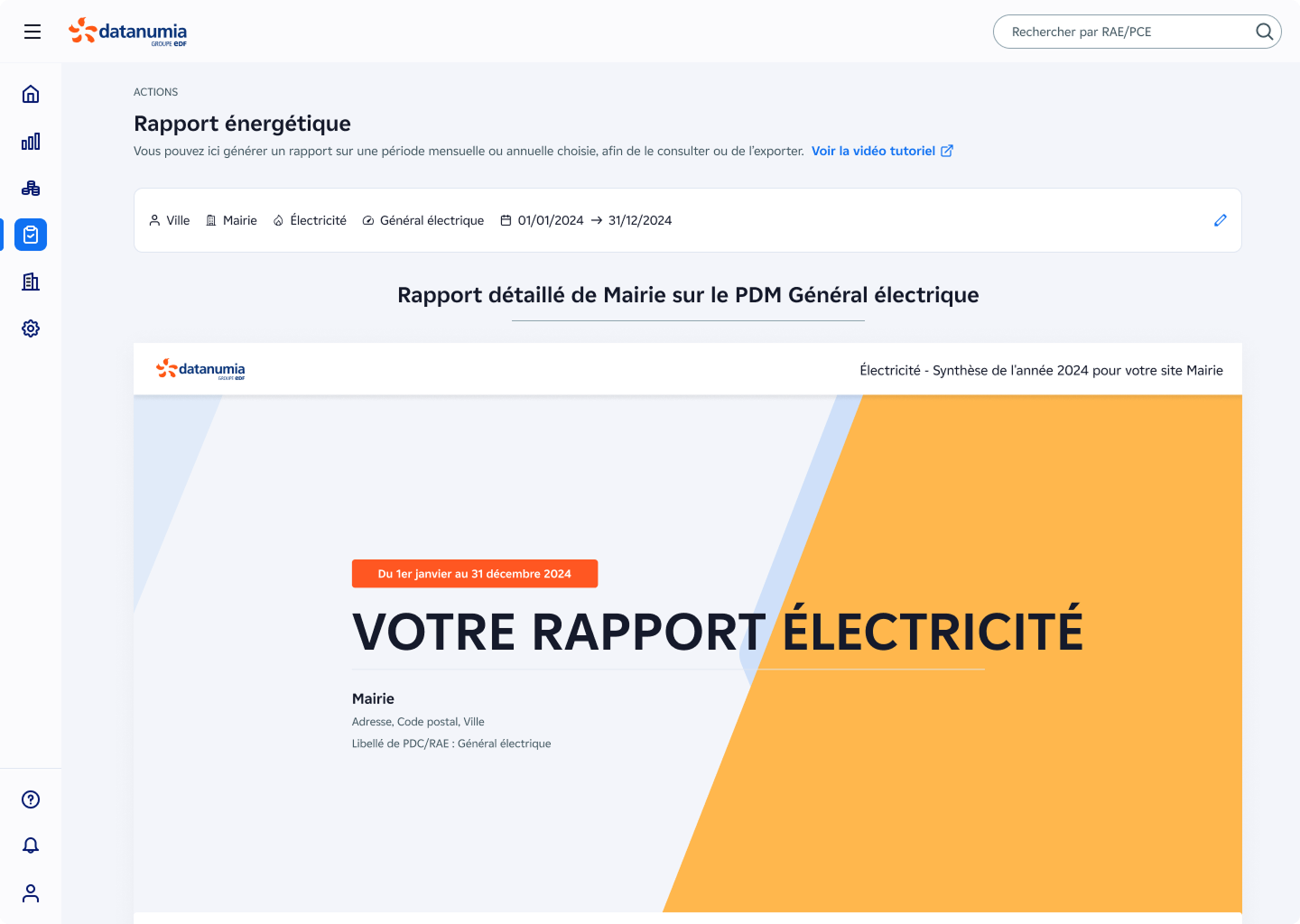 Image illustrant un rapport énergétique