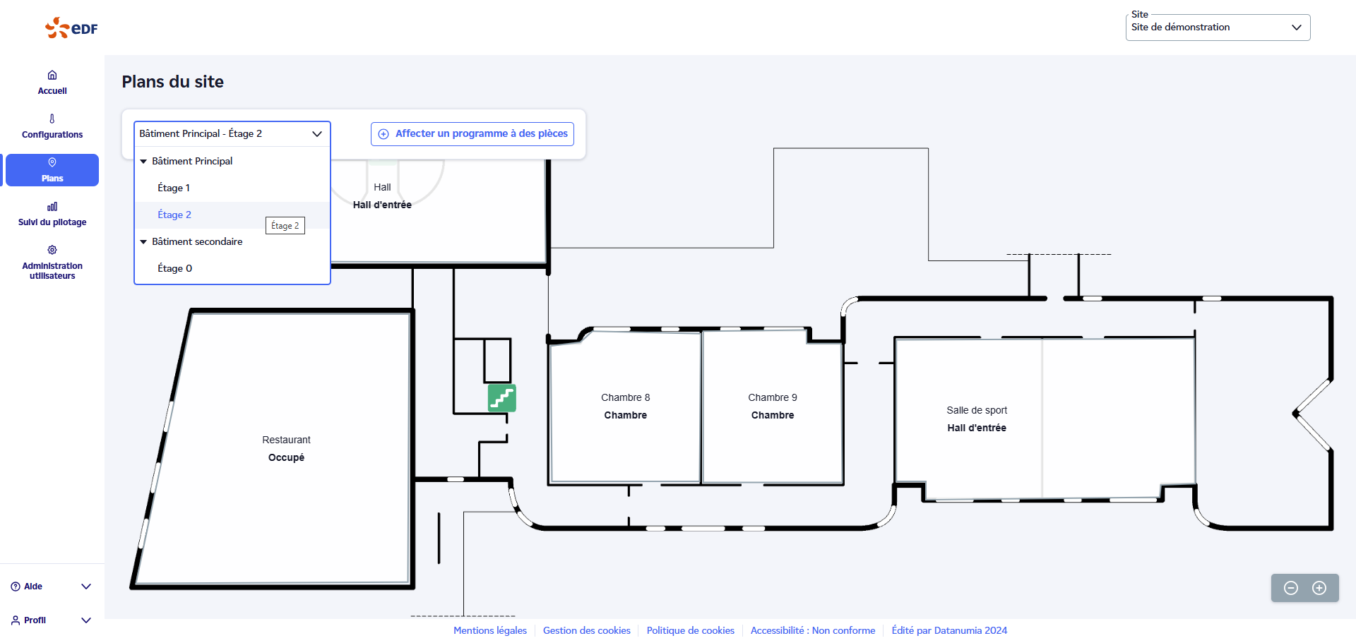 Image représentant les plans du site BMS