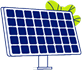 Icon illustrating solar panels Icon illustrating solar panels