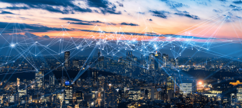 Image illustrant une smart city