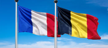 Drapeaux France et Belgique générés par IA