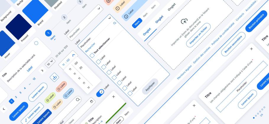 Image illustrant le design system Datanumia