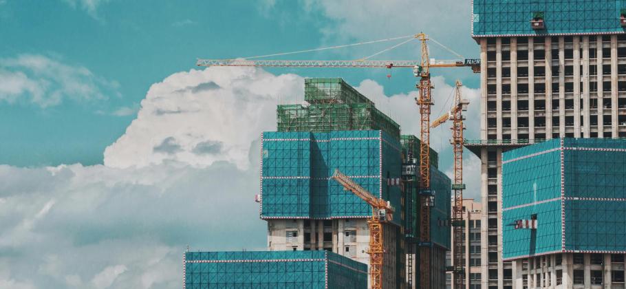 Image un bâtiment en construction